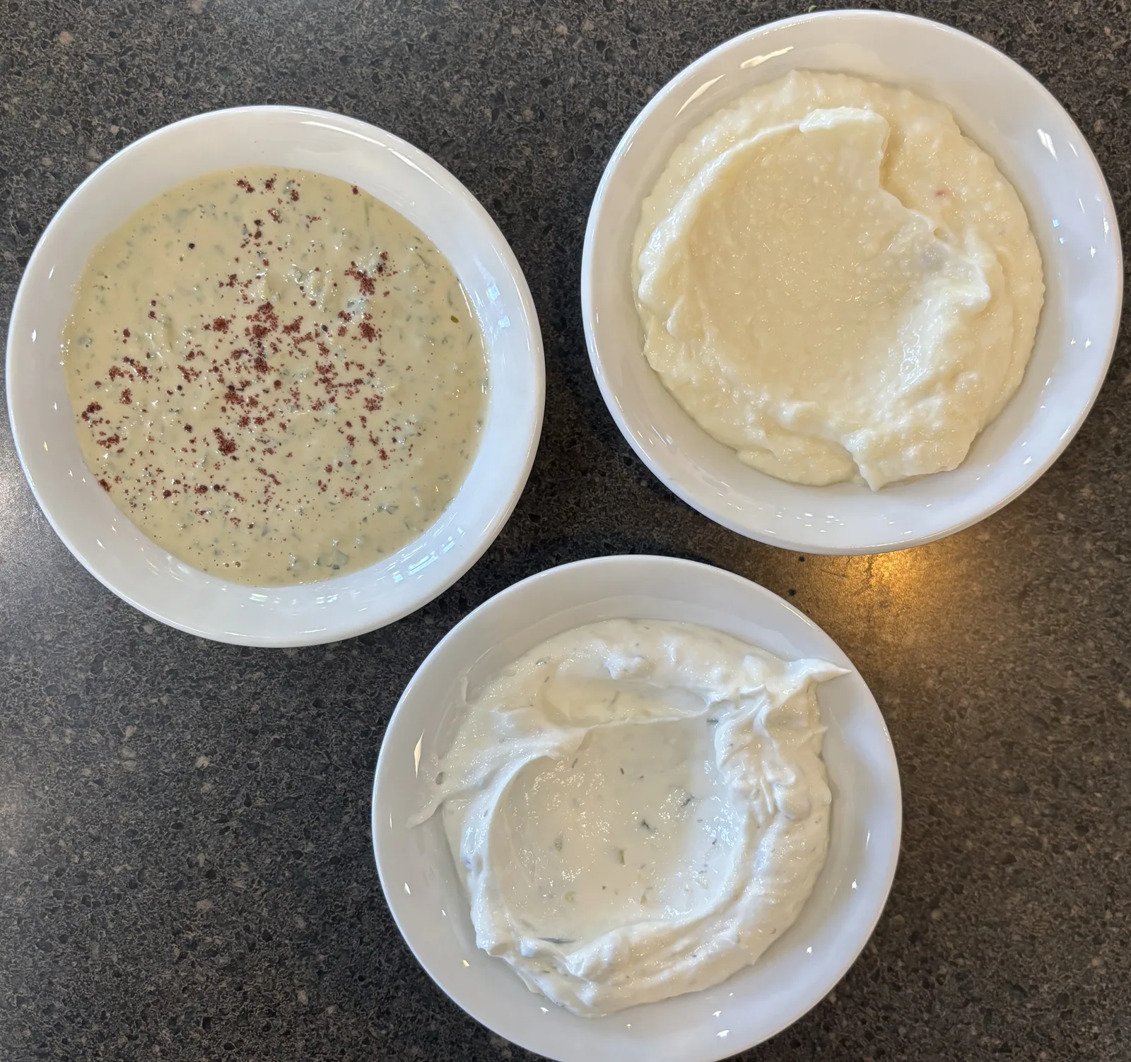 Traditional delicious appetizer; tzatziki (Turkish name; cacik)